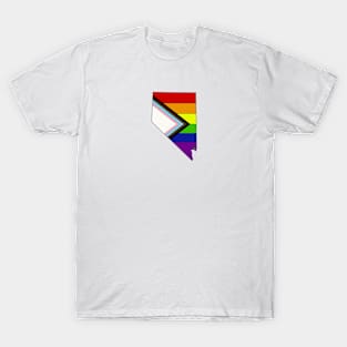 Progress pride flag - Nevada T-Shirt